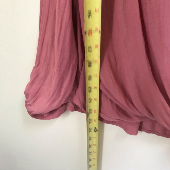 Anthropologie Maeve Liesel Fairy Ruffled Blouse Top Flowy Boho Loose Shirt PinkS - Picture 15 of 15